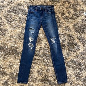 AE skinny jeans size 0